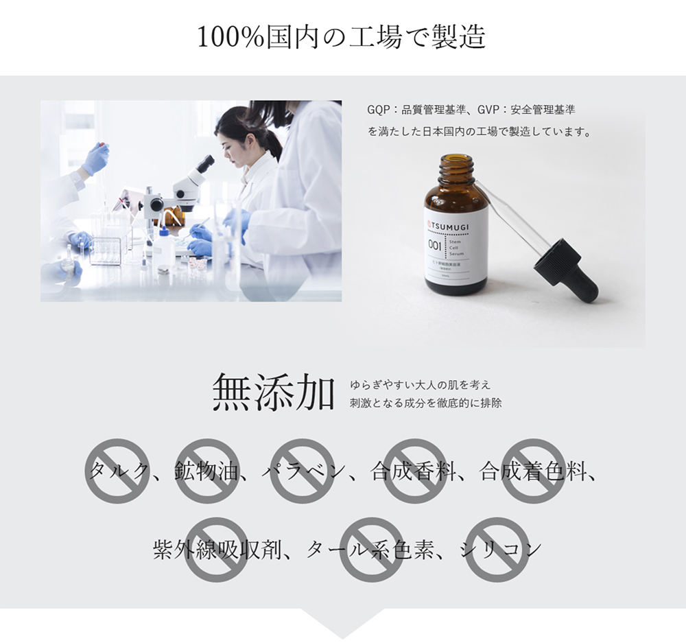 つむぎ ヒト幹細胞美容液7